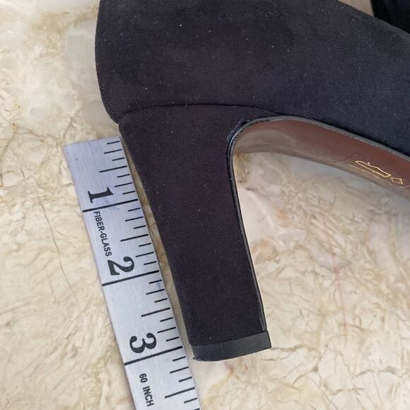 Roccobarocco Black Suede Leather Party Pumps 3” Heels - Picture 10 of 14